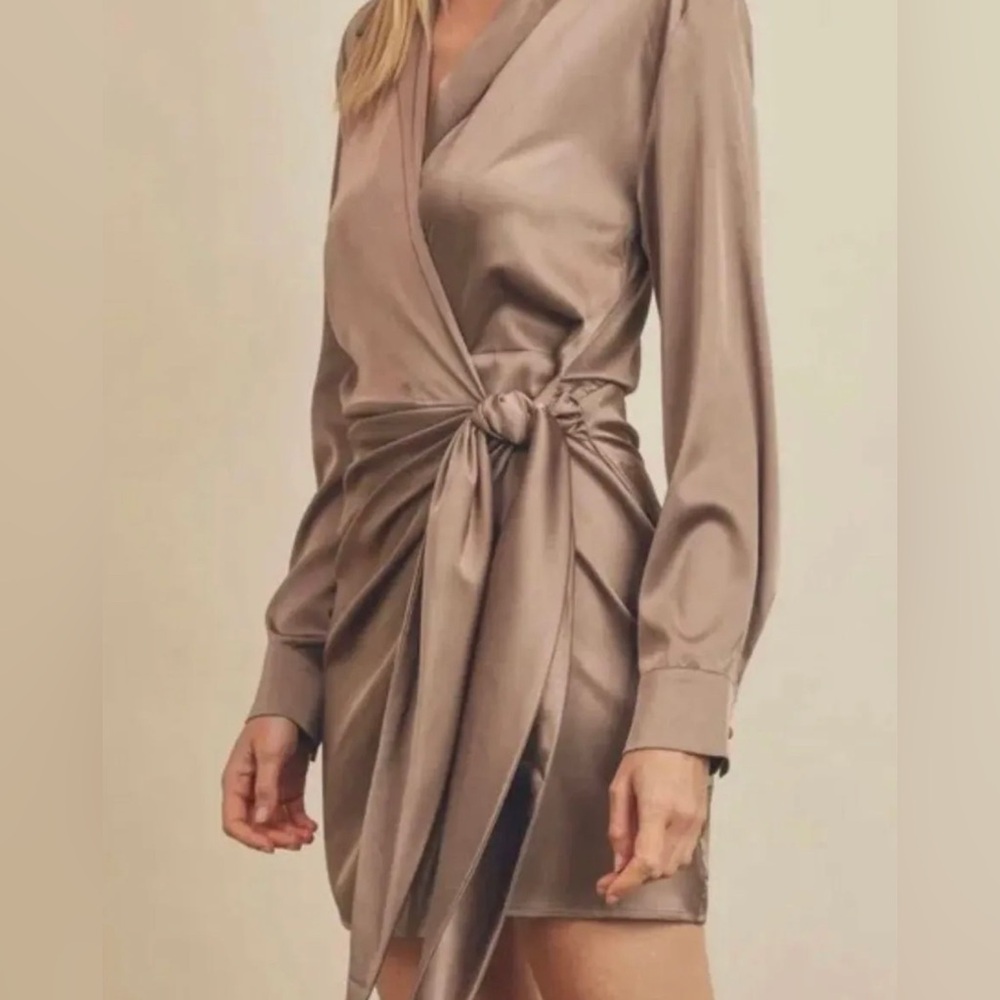 Boutique satin mini dress